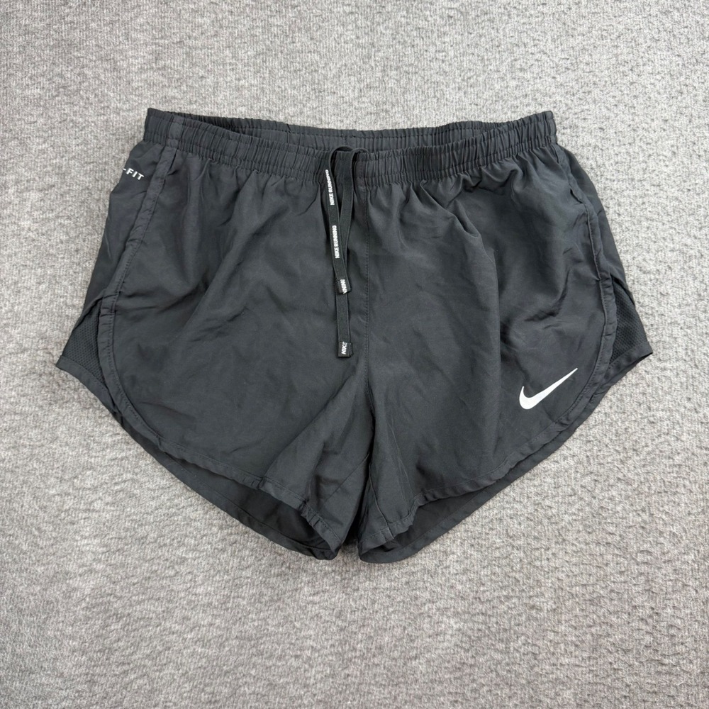 Nike Running Shorts Women's Small Black Dri-FIT Mesh Inset Athletic Gym